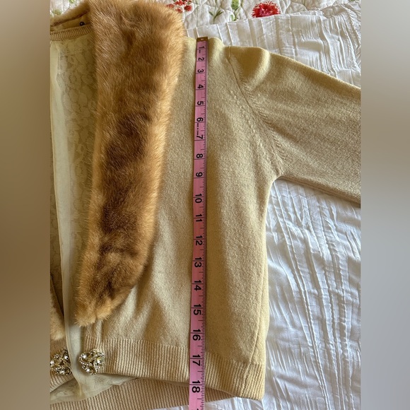 Vintage mink/ cashmere Cardigan - Picture 7 of 9